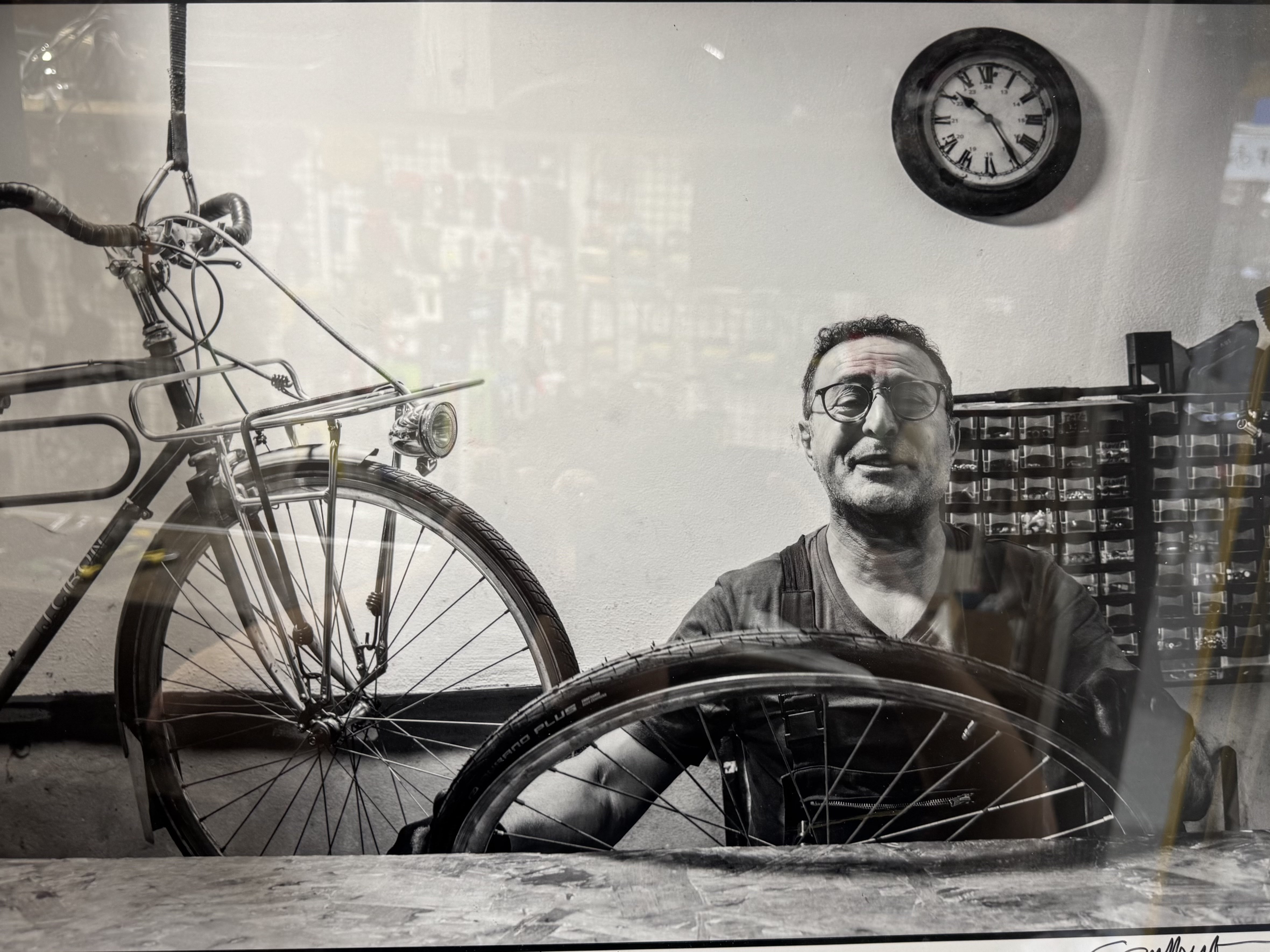 Bel dans l'atelier Rapid Vélo